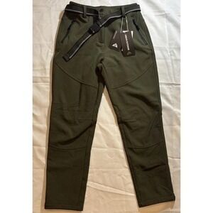 Women's NWT Urban Outdoor Pants Belted Army Green outdoor sports Wear size Small